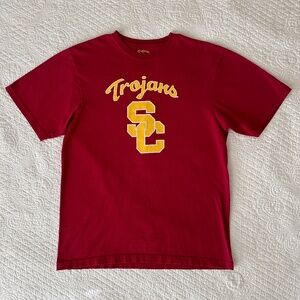 USC Trojans Graphic Logo T-Shirt Tee Vintage Large Authentic Apparel
